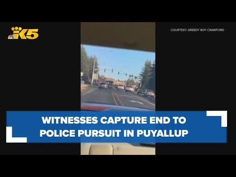 End to police pursuit in Puyallup caught on video