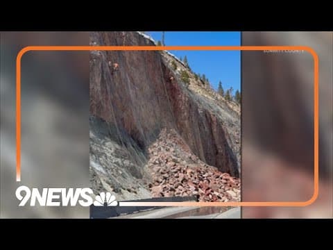 Dillon Dam Road closed due to rockslide