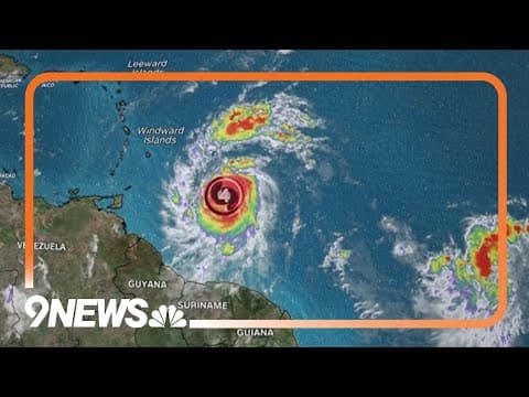Hurricane Beryl strengthens into a Category 4 storm