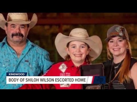 Funeral service for Jeffrey, Amber and Shiloh Wilson, who lost their lives in Texas floods