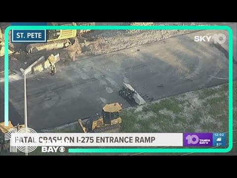 Fatal crash on I-275 entrance ramp in St. Pete