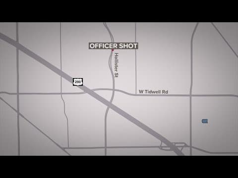 HPD officer shot on northwest side, suspect detained