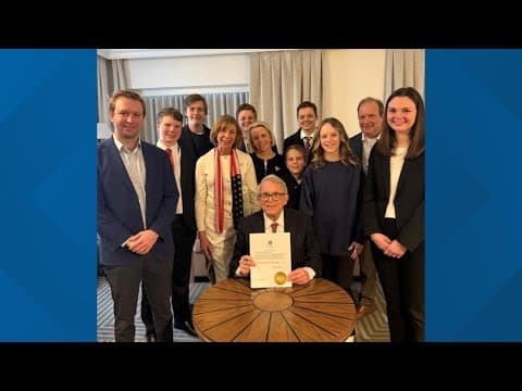 DeWine signs certificate of appointment letter to US Senate for Husted
