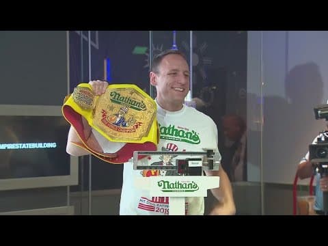 Joey Chestnut out of 2024 Nathan's hot dog eating contest