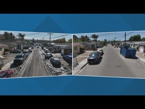 Drone Video | Side-by-side comparison of January 22 storm impact