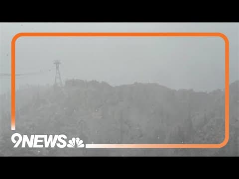 California mountains see early dusting of snow