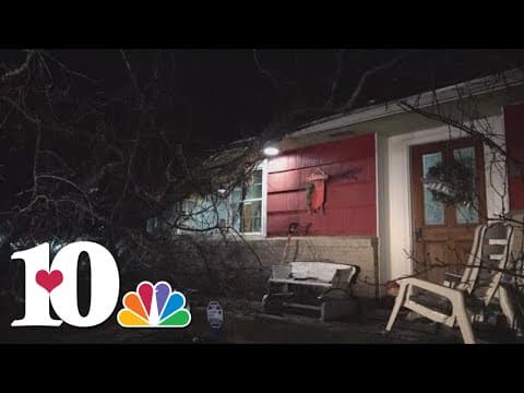 Man recovering after tree uproots and falls on his home