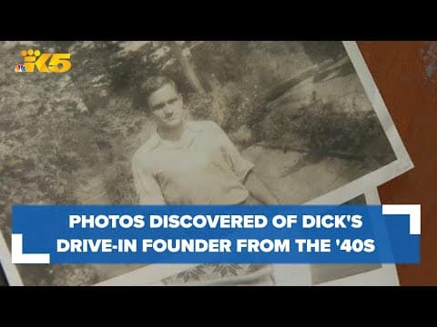 Photos of Dick's Drive-In founder from the 1940s found in antique store shoebox