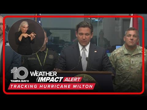 Full presser: Florida Gov. Ron DeSantis provides update on Hurricane Milton preparations