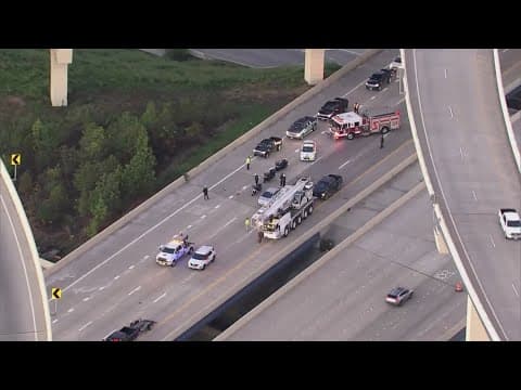 Houston police officer on motorcycle injured in crash on 610 South Loop near Highway 288