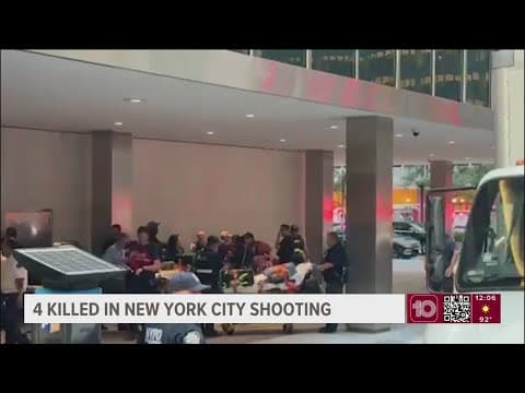 Gunman kills 4, including police officer, in shooting at New York City office tower
