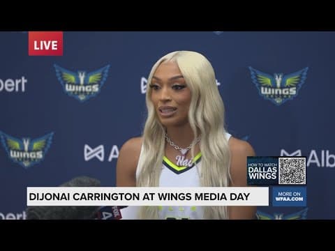 Dallas Wings Media Day 2025 | DiJonai Carrington full press conference