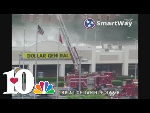 KFD crews responding to fire at Cedar Bluff Dollar General located in strip mall