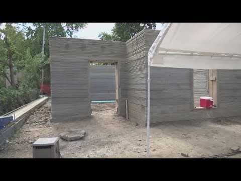 First 3D printed home in Columbus still underway after drought caused setbacks