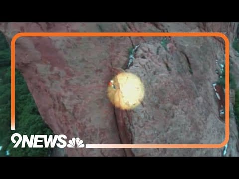 Crews rescue man from rock ledge in Garden of the Gods park
