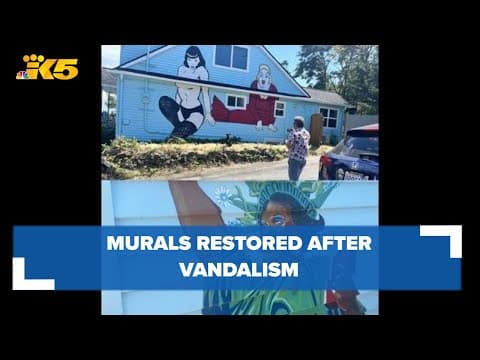 Marsha P. Johnson joins iconic Bettie Page & Divine murals on Seattle home