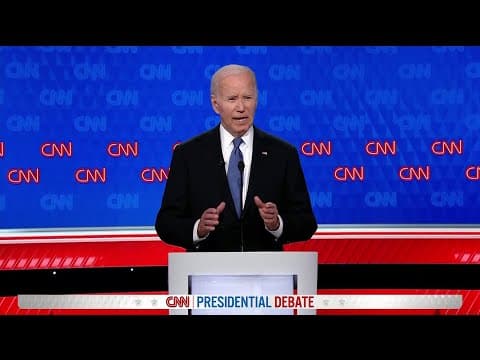 President Biden's closing statements | CNN Presidential Debate 2024
