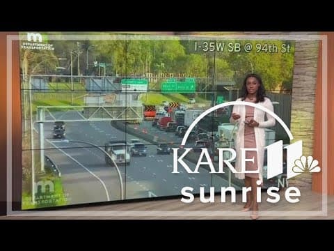 I-35W traffic backed up after person is hit by a car