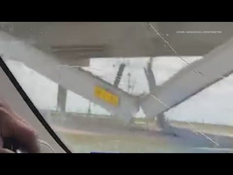 Texas Panhandle overpass collapses after crane truck damage