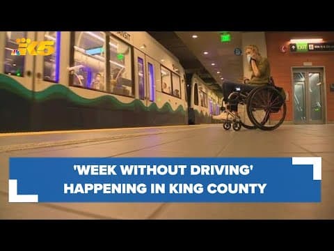'Week Without Driving' challenge aims to make policymakers aware of public transit problems