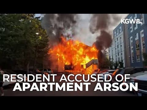 Portland man charged with arson after apartment fire displaces families