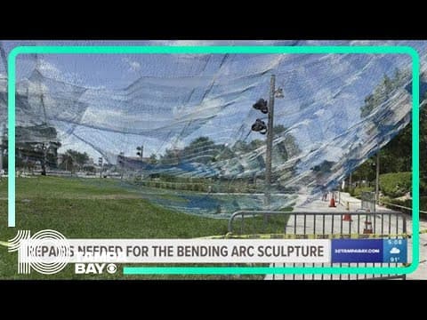 St. Pete Pier's 'Bending Arc' damaged