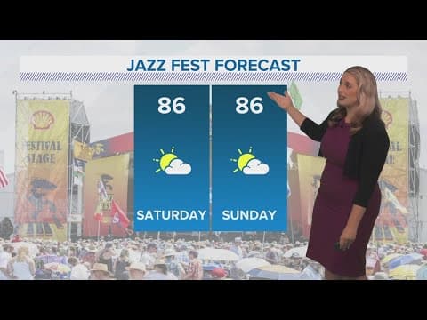 New Orleans 10pm Weather: Hot and dry Saturday, possible stray shower