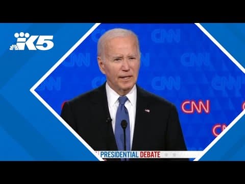 2024 presidential debate: Biden addresses inflation, economy
