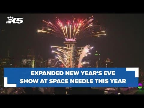 New Year's at the Needle fireworks show will be broadcast live on KING 5
