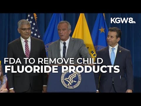 FDA pulling prescription fluoride drops, tablets for kids off the market