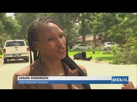 Logan Anderson with CenterPoint gives update on power restoration across Houston