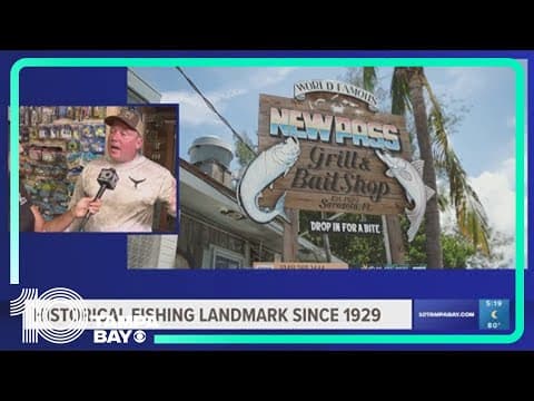 New Pass Grill & Bait Shop has been a historical fishing landmark since 1929