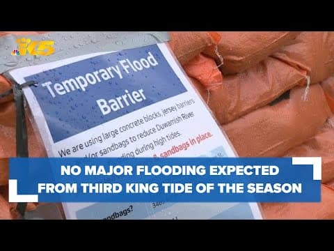 No major flooding expected from king tide