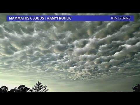 What were those spectacular clouds seen across DFW on Sunday?
