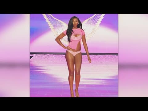 Olympian Suni Lee, WNBA player Angel Reese walk the runway in Victoria's Secret Fashion Show