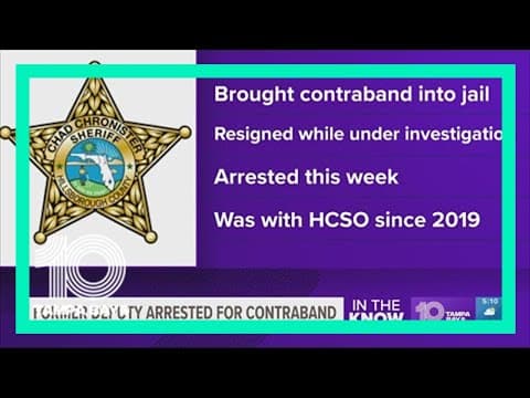 Sheriff: Hillsborough deputy gave inmate marijuana vape pens and edibles