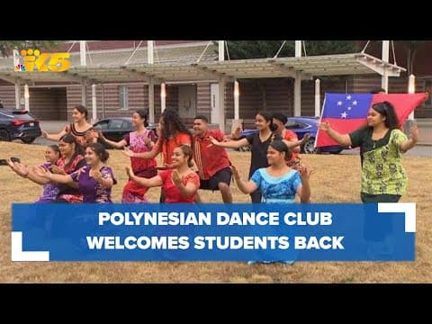 Tautua Pasifika Club greets students at Mount Tahoma High School as they return from summer break