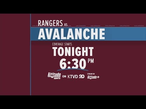 Avalanche host Rangers on KTVD Channel 20