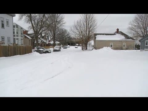 Indianapolis city streets remain snow-covered Monday evening