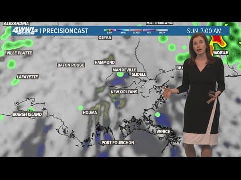New Orleans Weather: Drier on Sunday, another rain system on Monday
