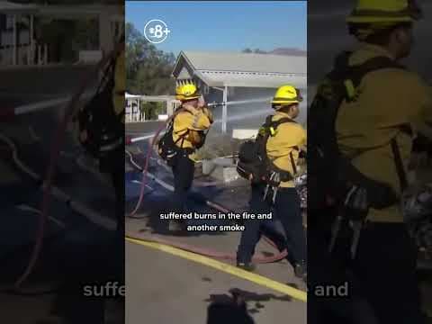 People start to return to their homes following fire in Lakeside