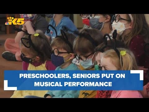 Intergenerational learning program puts on musical performance starring preschoolers and seniors