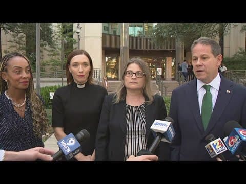 Watch: Reactions to Ten Commandments lawsuit