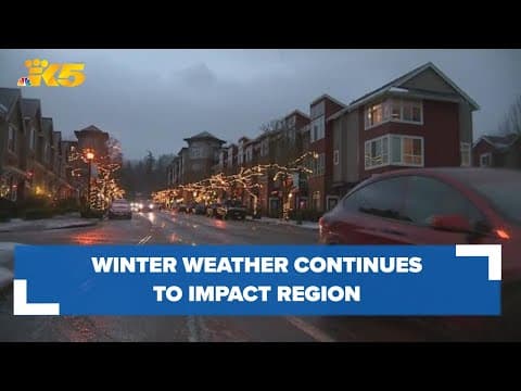 Winter weather impacting schools across western Washington