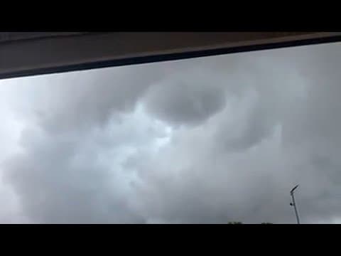 Storm clouds in northwest Harris County, Sunday, 6/15