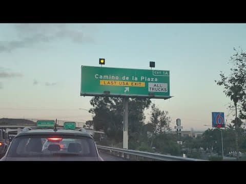 Last Interstate 5 exit before Mexico to close for construction