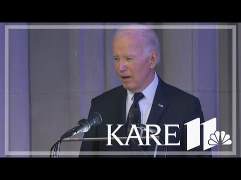 President Joe Biden delivers the eulogy for Jimmy Carter