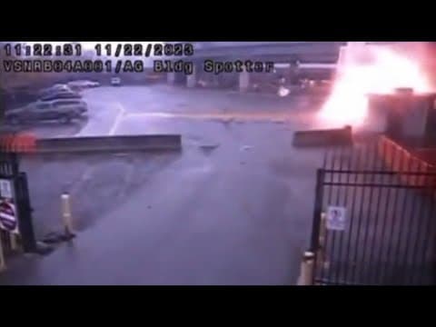 Surveillance video: Car explosion at US/Canada Rainbow Bridge border crossing