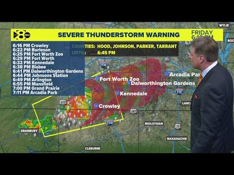 DFW Weather: Severe Thunderstorm Watch issued in parts of North Texas