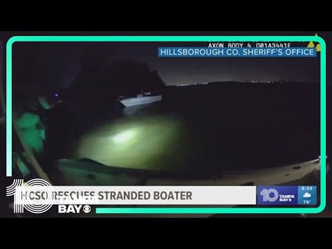 Hillsborough County deputies rescue stranded boater